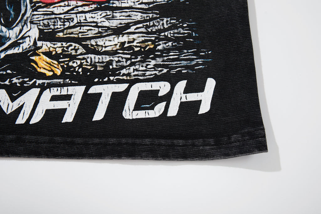 MAJESTIK The Final Match Vintage Boxing Graphic T‑Shirt