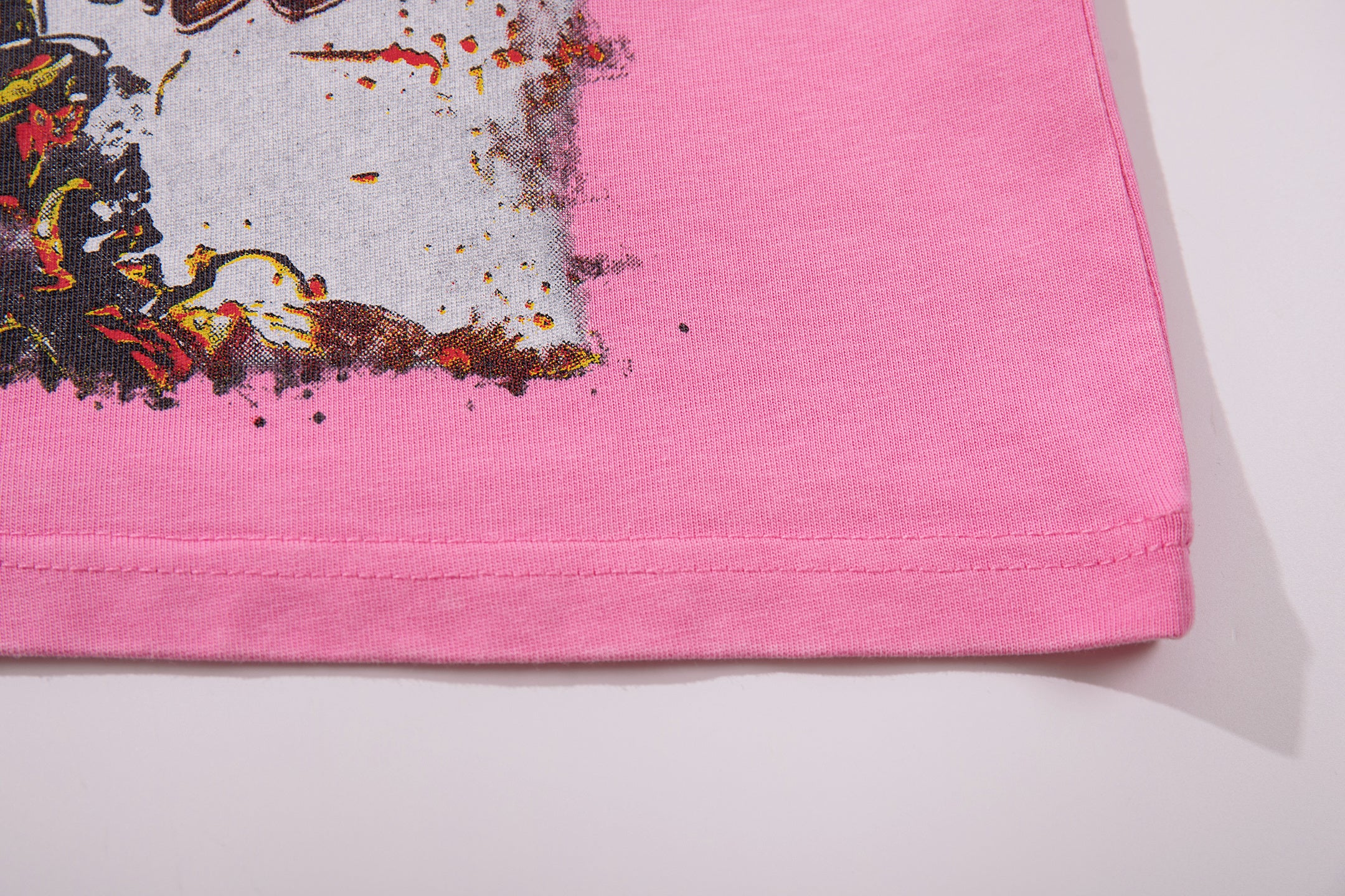 MAJESTIK Western Cowboy Vintage Pink T‑Shirt