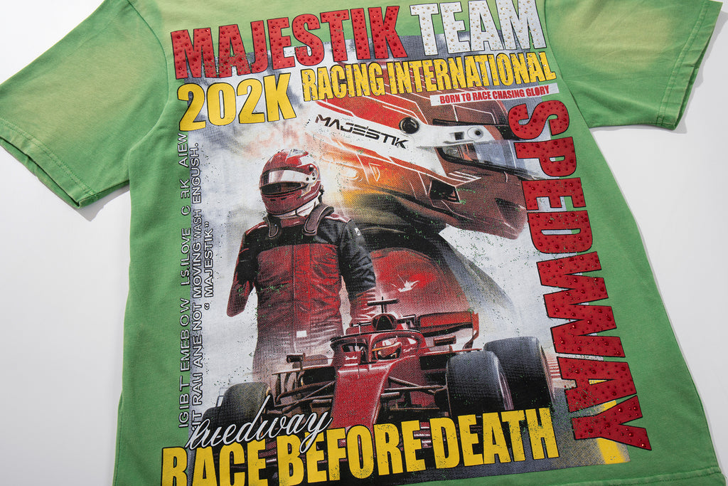MAJESTIK Team Race Before Death Vintage T‑Shirt