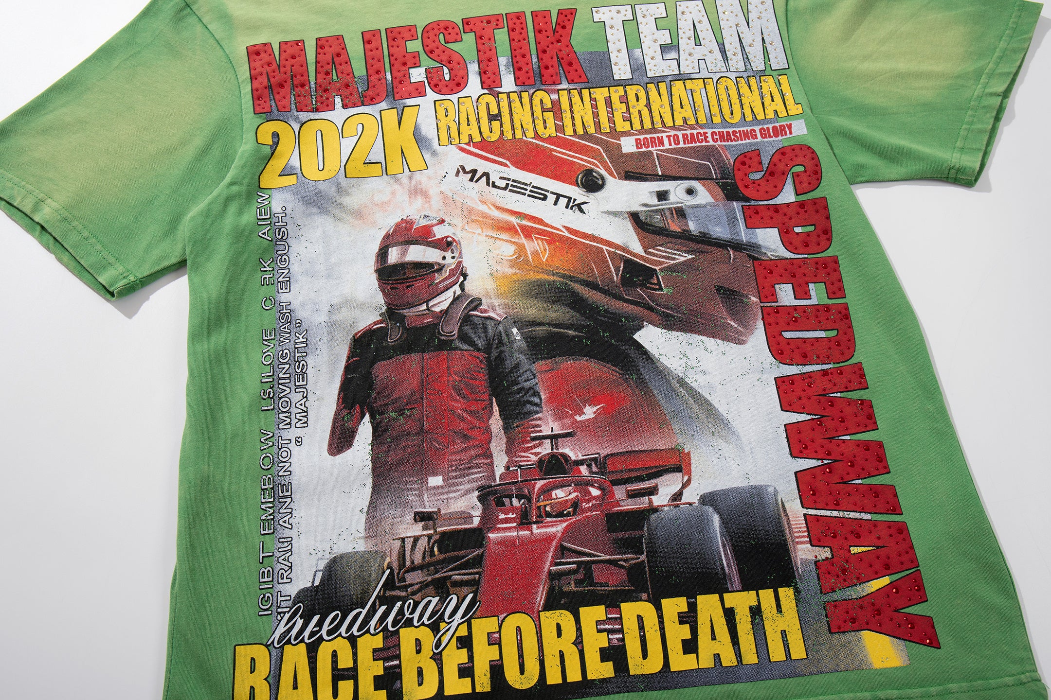 MAJESTIK Team Race Before Death Vintage T‑Shirt
