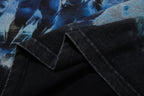 MAJESTIK Lion Football Vintage Graphic T‑Shirt