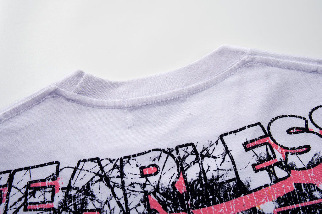 MAJESTIK Fearless Graffiti Chaos Double‑Sided Vintage T‑Shirt