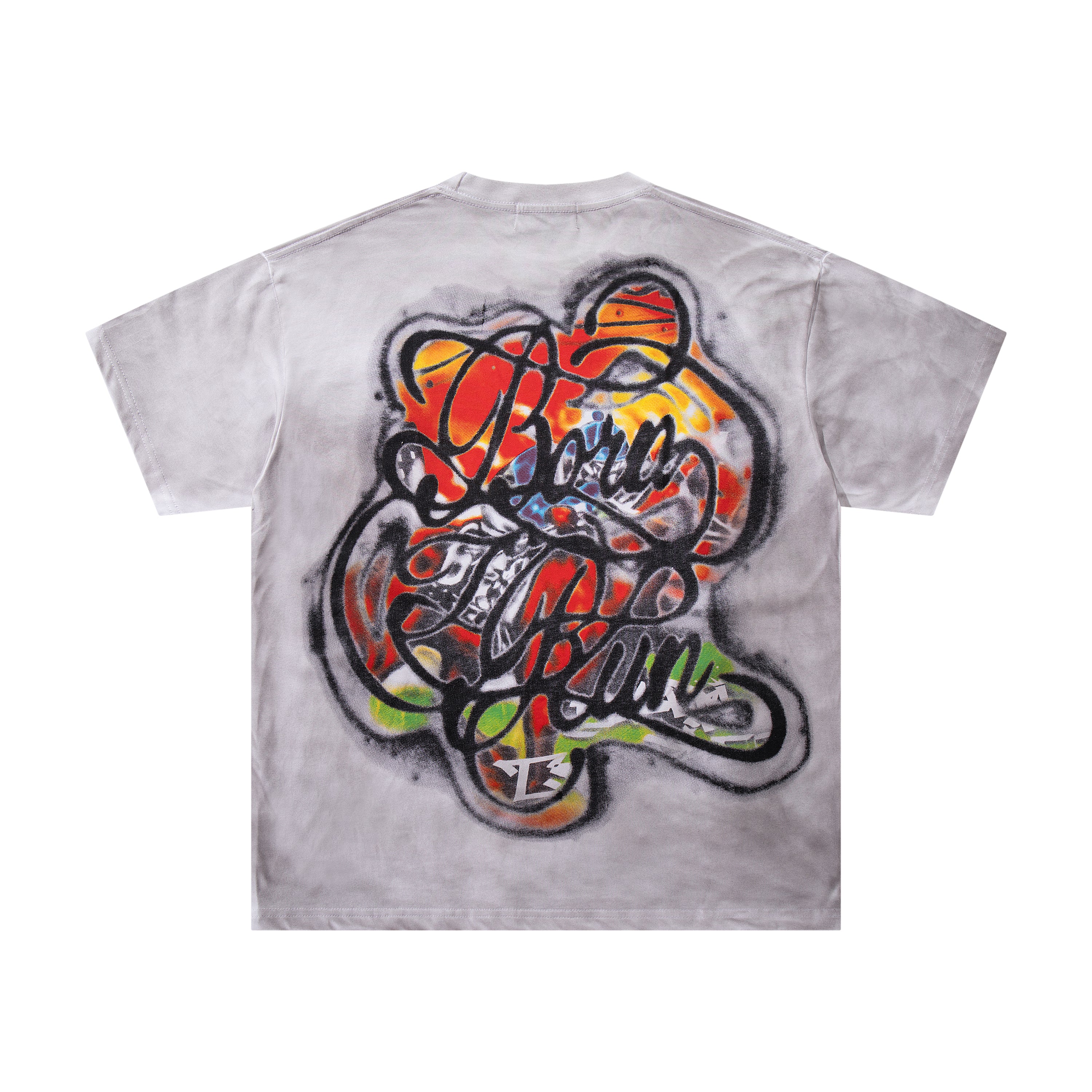 MAJESTIK Horse‑Racing Double‑Sided Graphic T‑Shirt