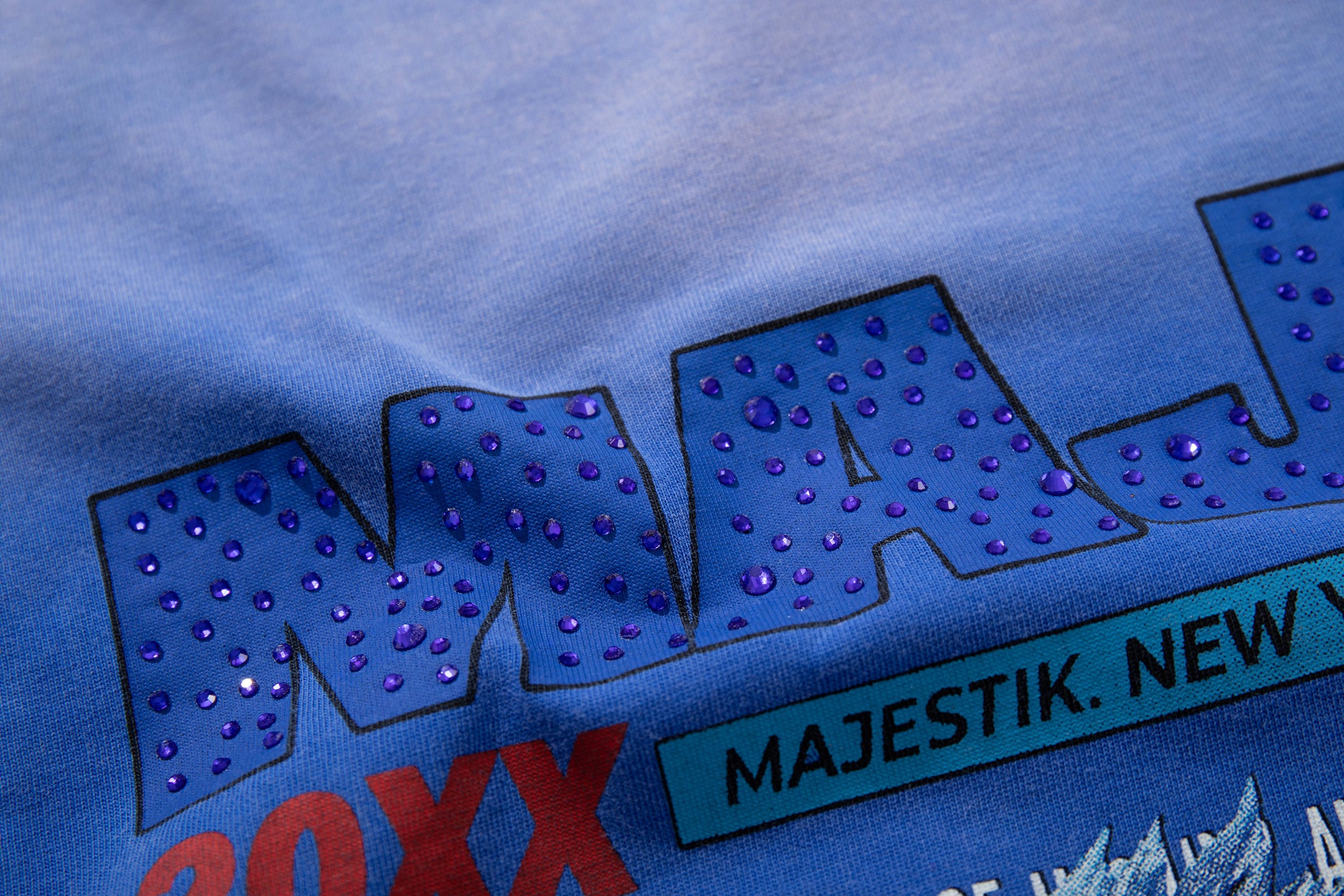 MAJESTIK Silence Before Storms Football Vintage T‑Shirt