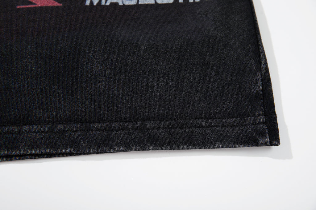 MAJESTIK Motocross Racing Vintage Black Double‑Sided T‑Shirt