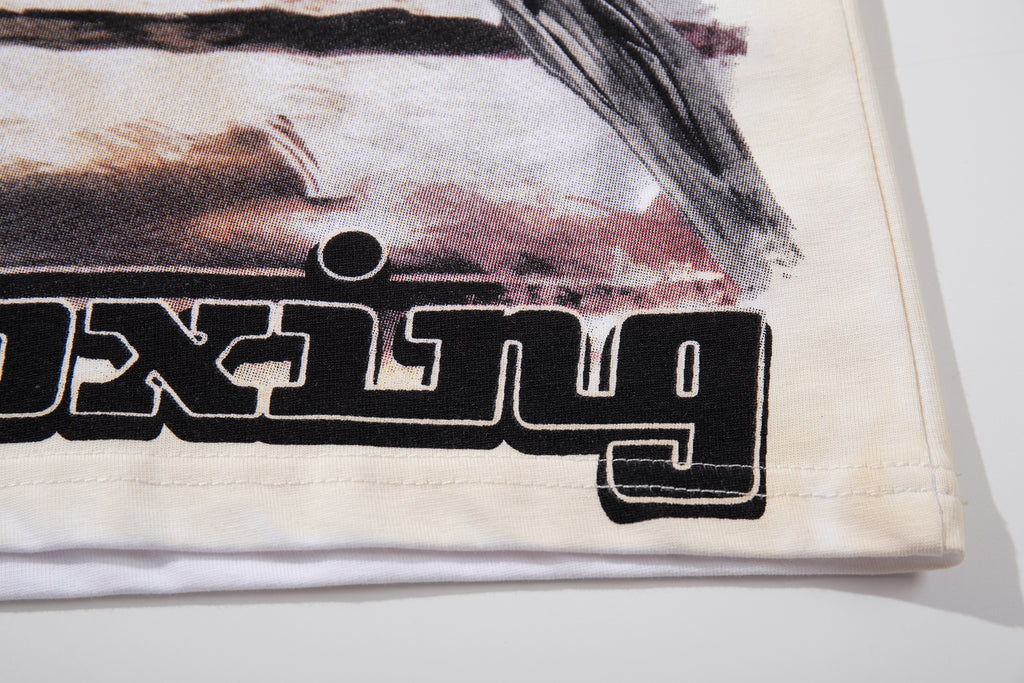 MAJESTIK Hell Pro Boxing Skeleton Double‑Sided Vintage T‑Shirt