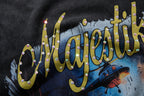 MAJESTIK Fire Dept City Street Vintage Double‑Sided T‑Shirt
