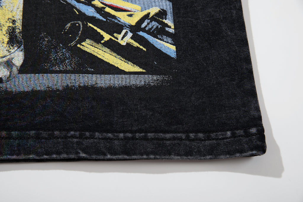 MAJESTIK Racing Car Vintage T‑Shirt