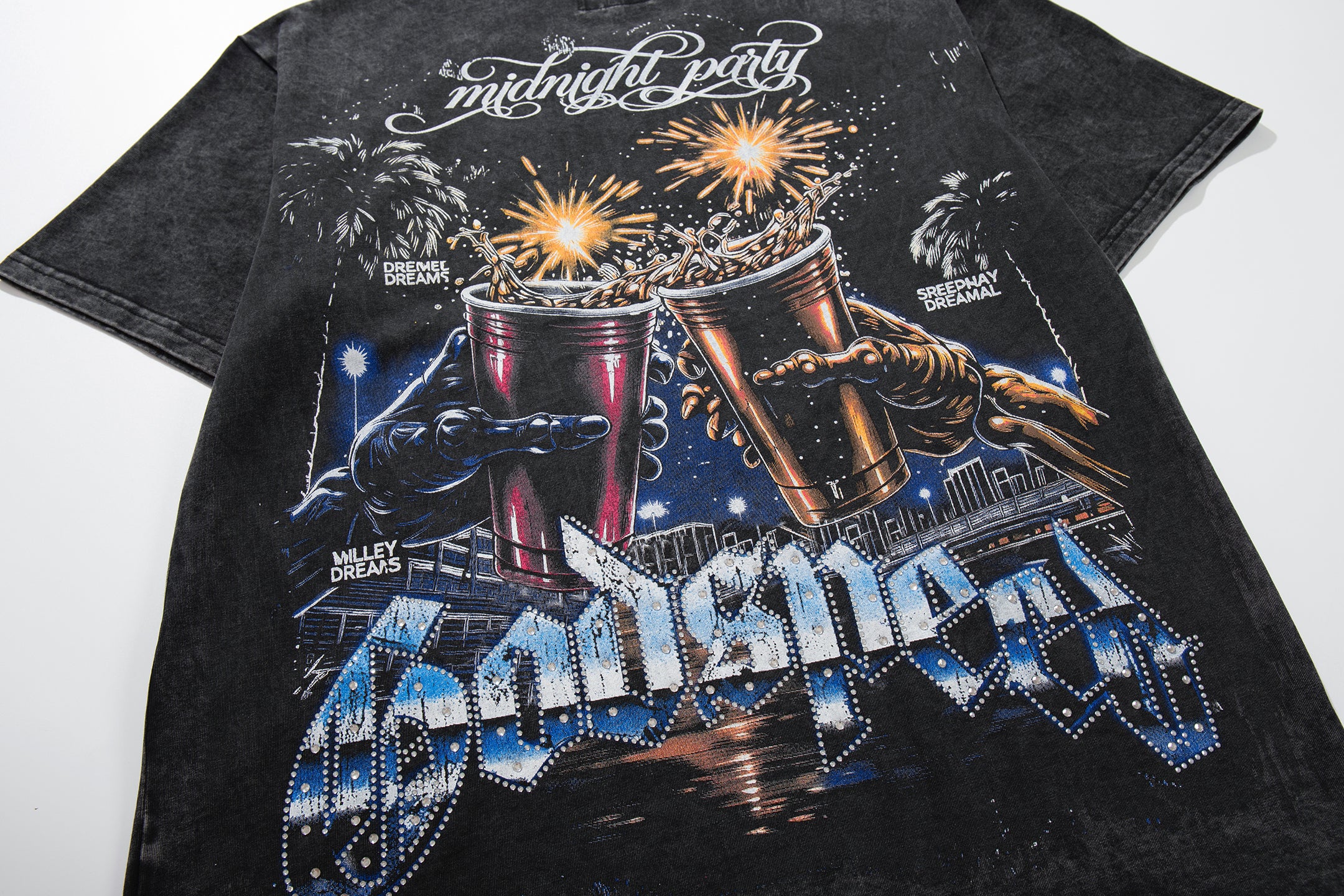 Godspeed Skull Toast Double‑Sided Vintage Graphic T‑Shirt