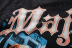 MAJESTIK Hazmat Crew Graphic Vintage T‑Shirt