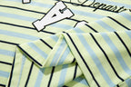 MAJESTIK XX Global Striped Half‑Zip Polo T‑Shirt