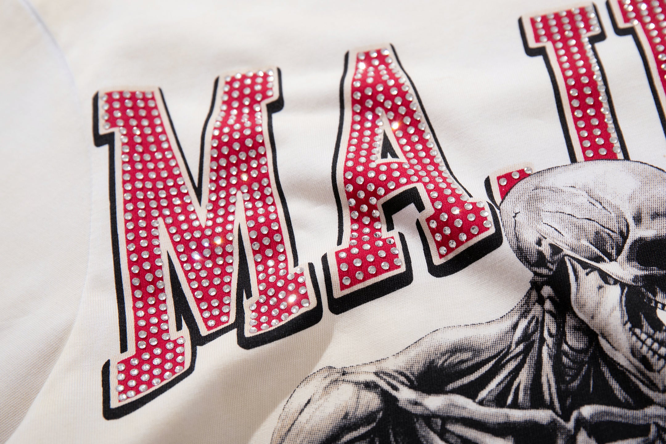 MAJESTIK Hell Pro Boxing Skeleton Double‑Sided Vintage T‑Shirt