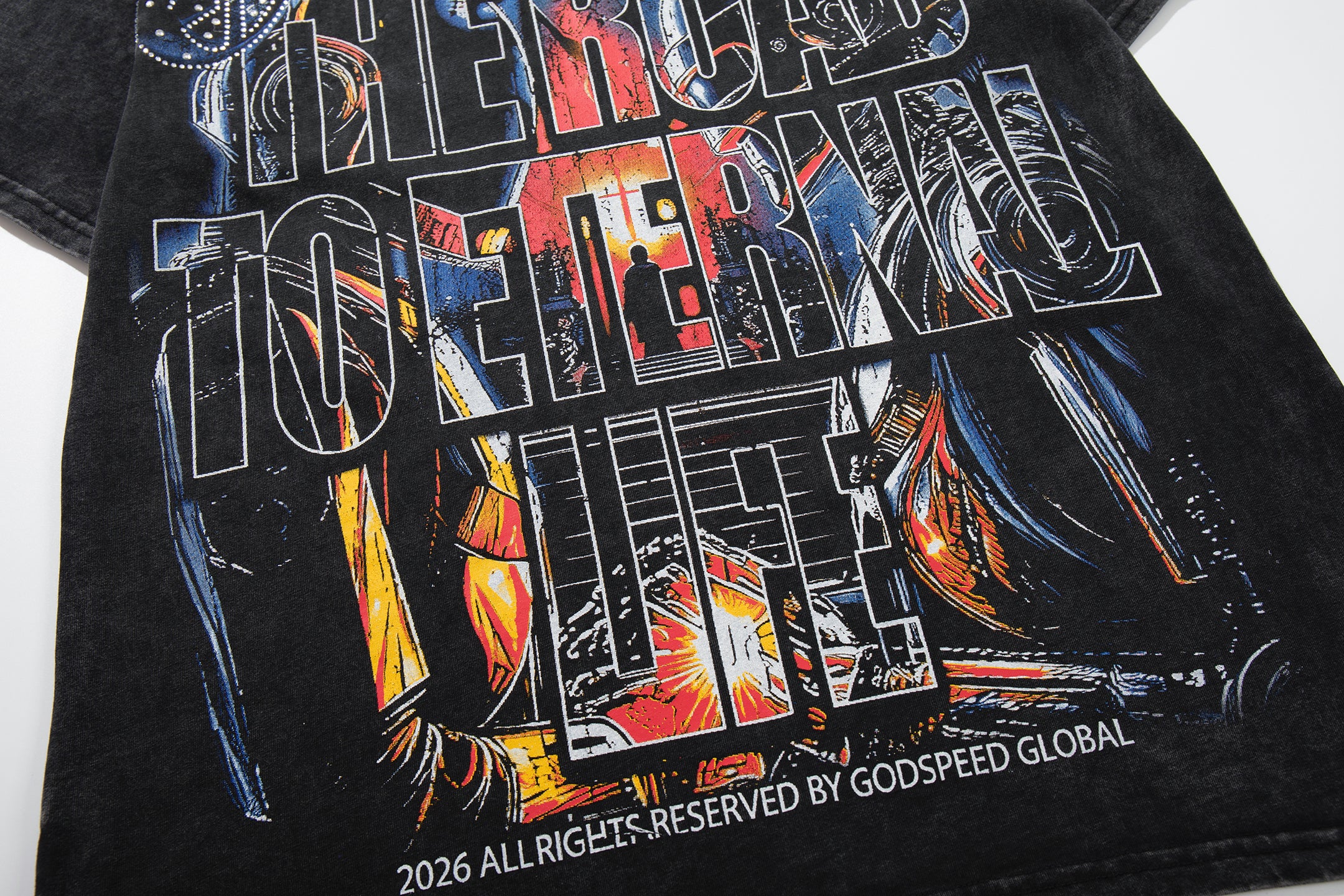 Godspeed Astronaut Double‑Sided Vintage Graphic T‑Shirt