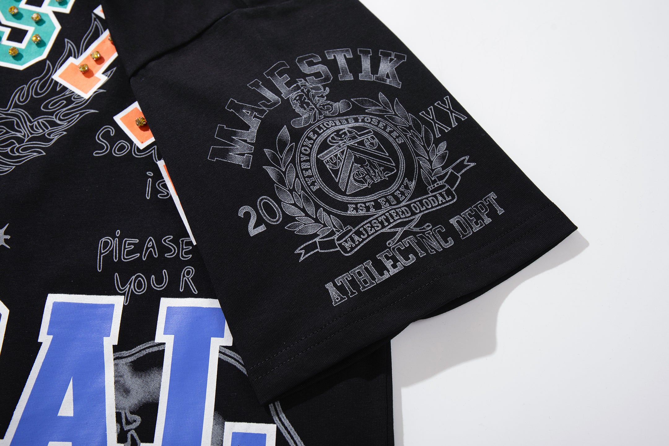 MAJESTIK Global Half‑Zip Polo T‑Shirt