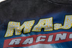 MAJESTIK Motocross Racing Vintage Black Double‑Sided T‑Shirt