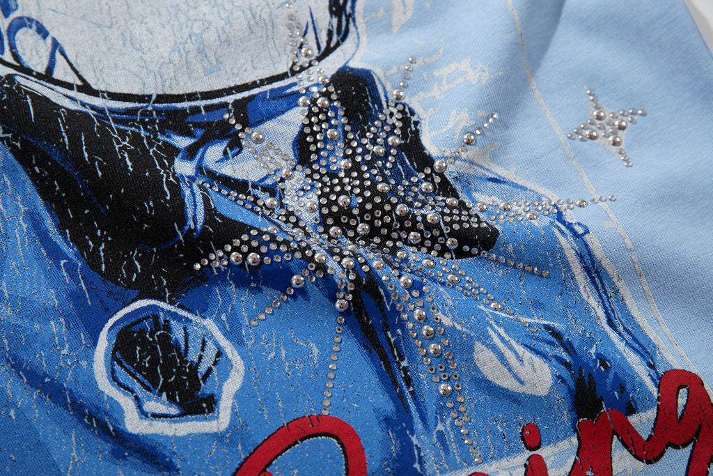 MAJESTIK Legends Racing Tour Light Blue T‑Shirt