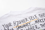 MAJESTIK Graffiti Sketch Art White Double‑Sided T‑Shirt