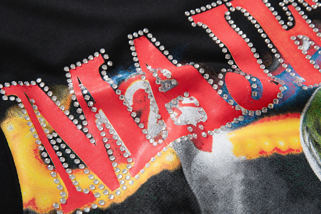 MAJESTIK Alien Casino Gambling Graphic T‑Shirt