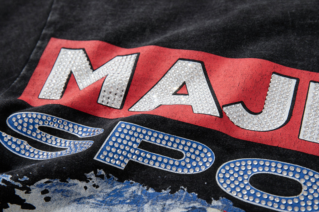 MAJESTIK Sports Motorcycle Racing Vintage Graphic T‑Shirt