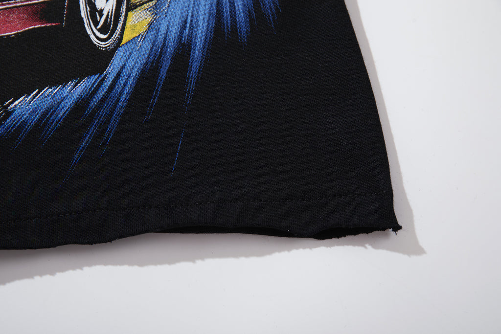 MAJESTIK Retro Racing Graphic T‑Shirt