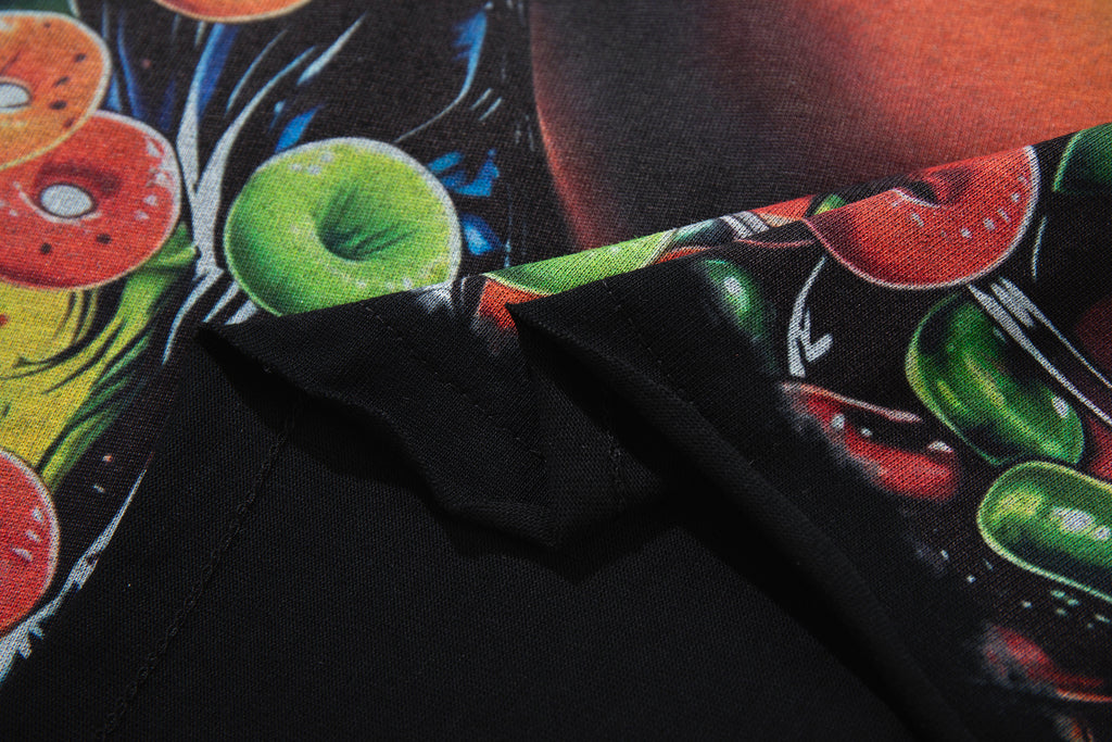 MAJESTIK Cereal Face Vintage Graphic T‑Shirt