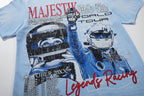 MAJESTIK Legends Racing Tour Light Blue T‑Shirt