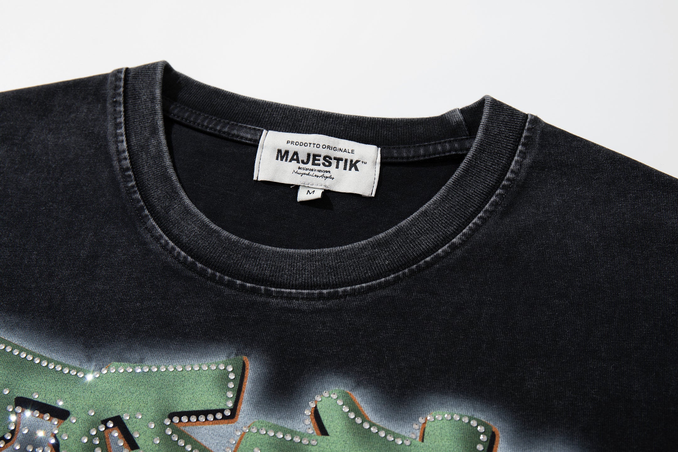 MAJESTIK Football Player Double‑Sided Vintage T‑Shirt