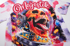 MAJESTIK Tie‑Dye Skull Graphic T‑Shirt