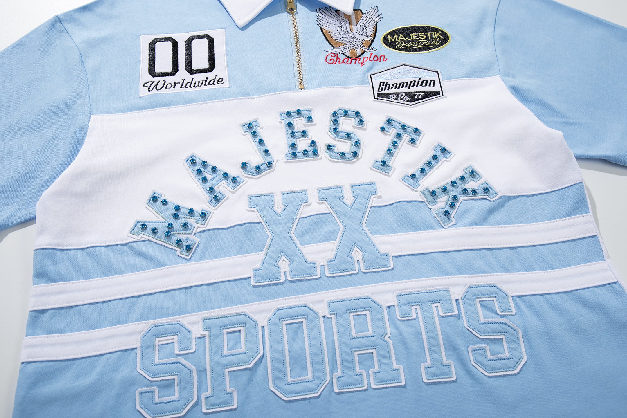 MAJESTIK Half‑Zip Sports Polo Shirt