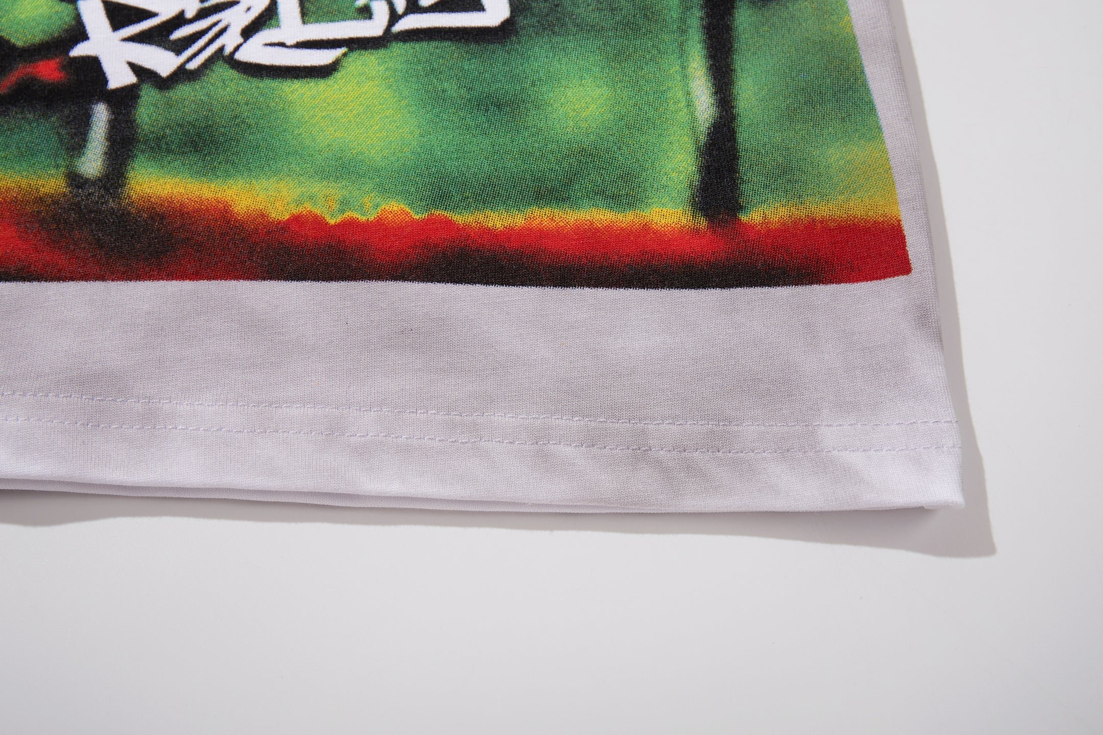 MAJESTIK Horse‑Racing Double‑Sided Graphic T‑Shirt