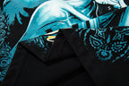 MAJESTIK Alien Skull Angel Sword Double‑Sided Graphic T‑Shirt