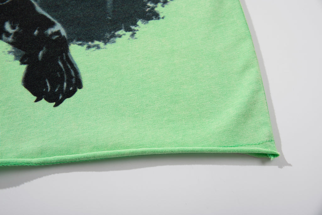 MAJESTIK Football Player Double‑Sided Vintage T‑Shirt