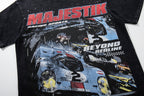 MAJESTIK Racing Car Vintage T‑Shirt