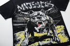 MAJESTIK Bulldog Vintage Graphic T‑Shirt