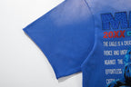 MAJESTIK Silence Before Storms Football Vintage T‑Shirt