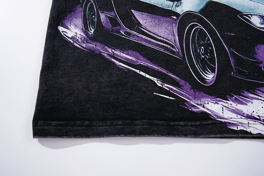 MAJESTIK Metal Concert Sports Car Double‑Sided Vintage T‑Shirt