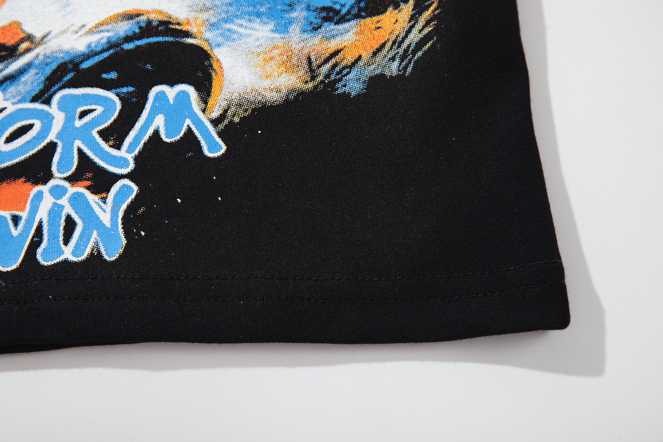 MAJESTIK Dual‑Sided Vintage Football Graphic T‑Shirt