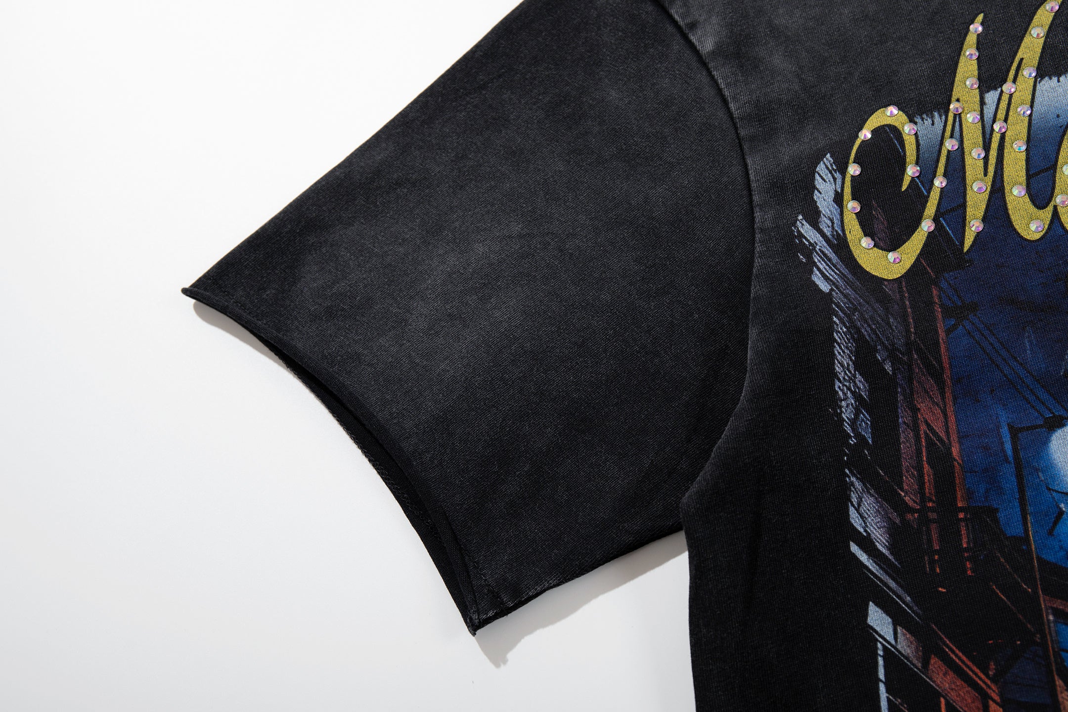 MAJESTIK Fire Dept City Street Vintage Double‑Sided T‑Shirt