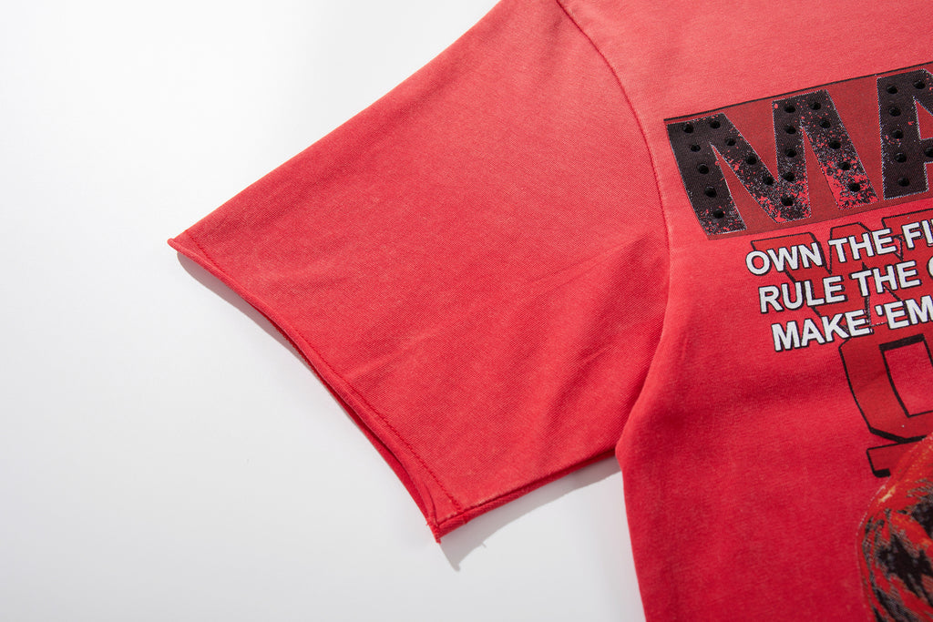 MAJESTIK Lock In Take Over Sports Vintage T‑Shirt
