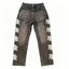 MIXED EMOTION Side Logo Printed Straight‑Leg Jeans