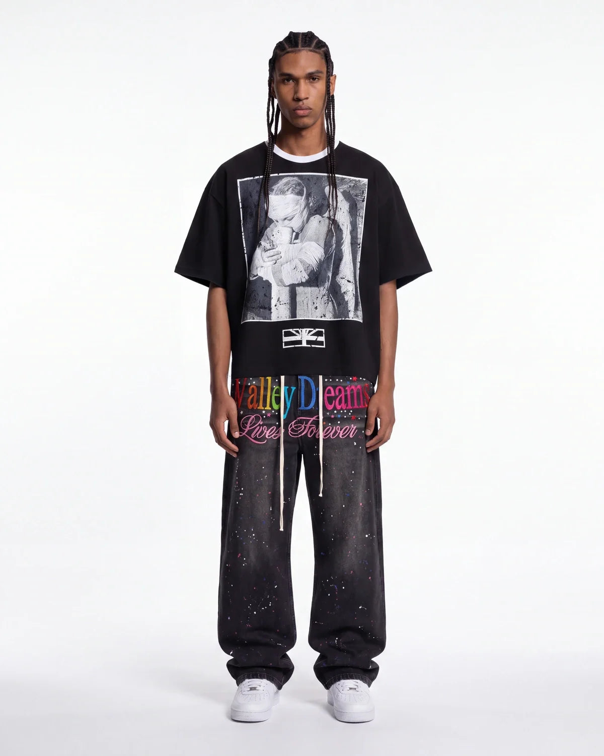 Vale Forever Ice Cream Denim Pants Black