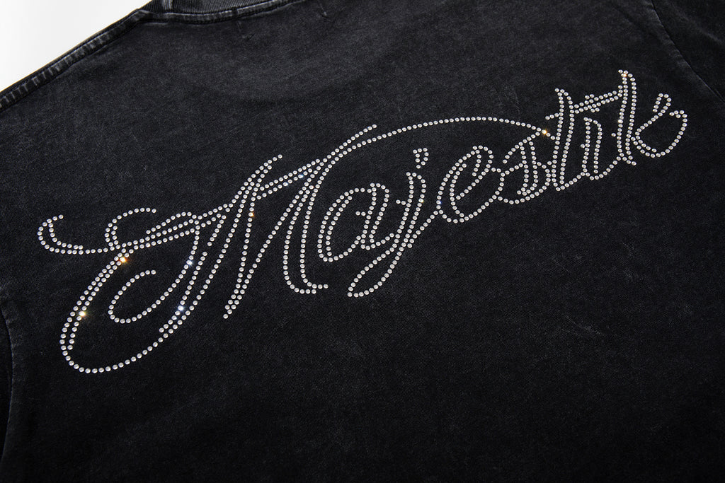 MAJESTIK Hazmat Crew Graphic Vintage T‑Shirt
