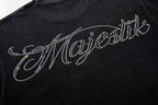 MAJESTIK Hazmat Crew Graphic Vintage T‑Shirt