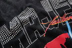 MAJESTIK Skeleton DJ Vintage Washed Double‑Sided Graphic T‑Shirt