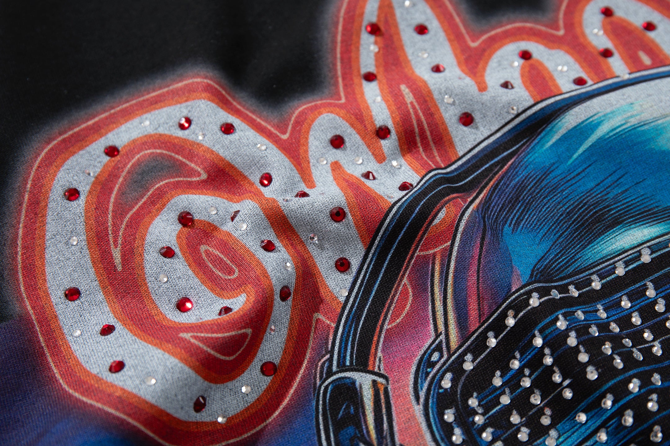 MAJESTIK Skull Hip‑Hop Vintage T‑Shirt