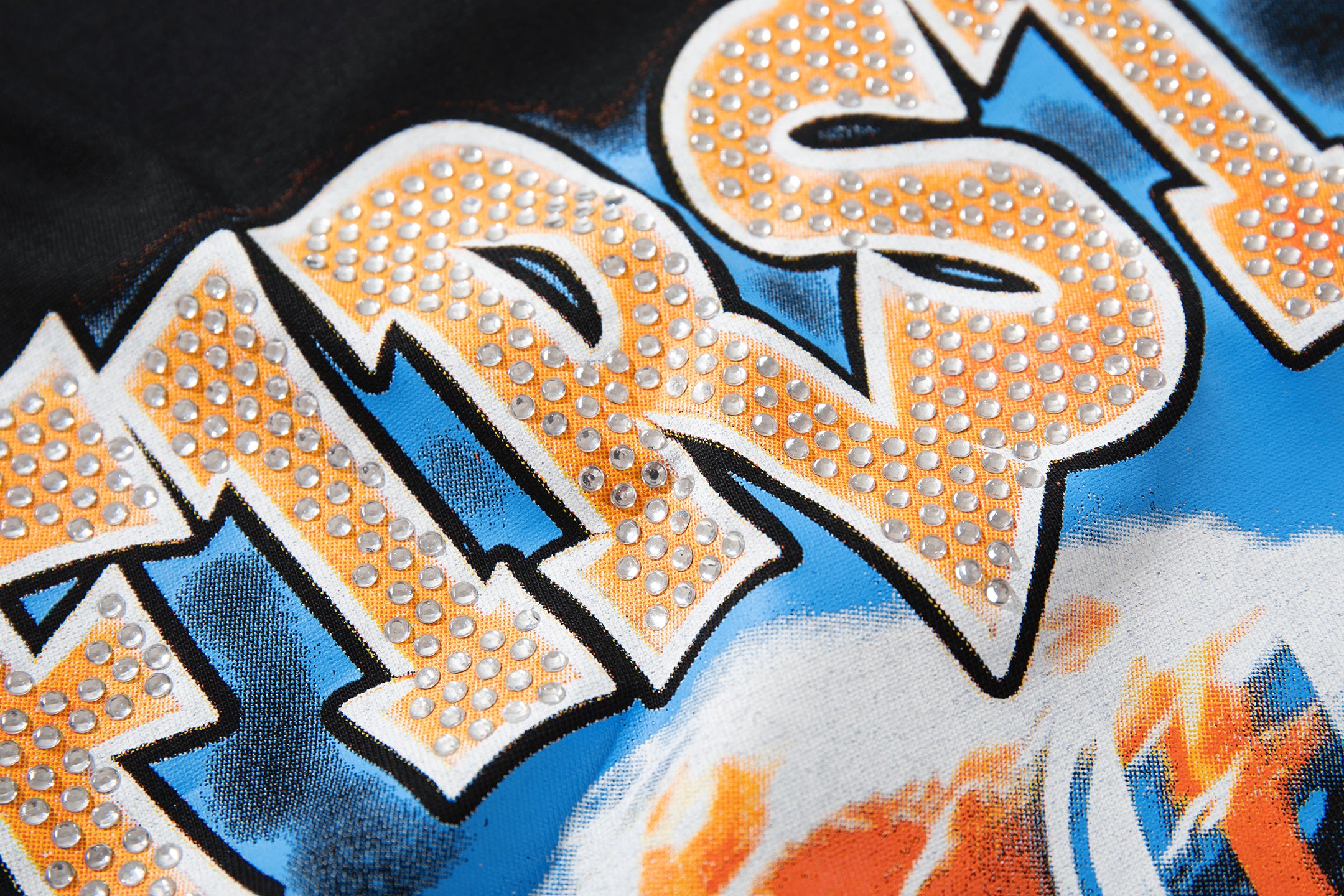 MAJESTIK Dual‑Sided Vintage Football Graphic T‑Shirt