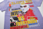 MAJESTIK Moto Racing Vintage Purple T‑Shirt