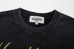 MAJESTIK Fire Dept City Street Vintage Double‑Sided T‑Shirt