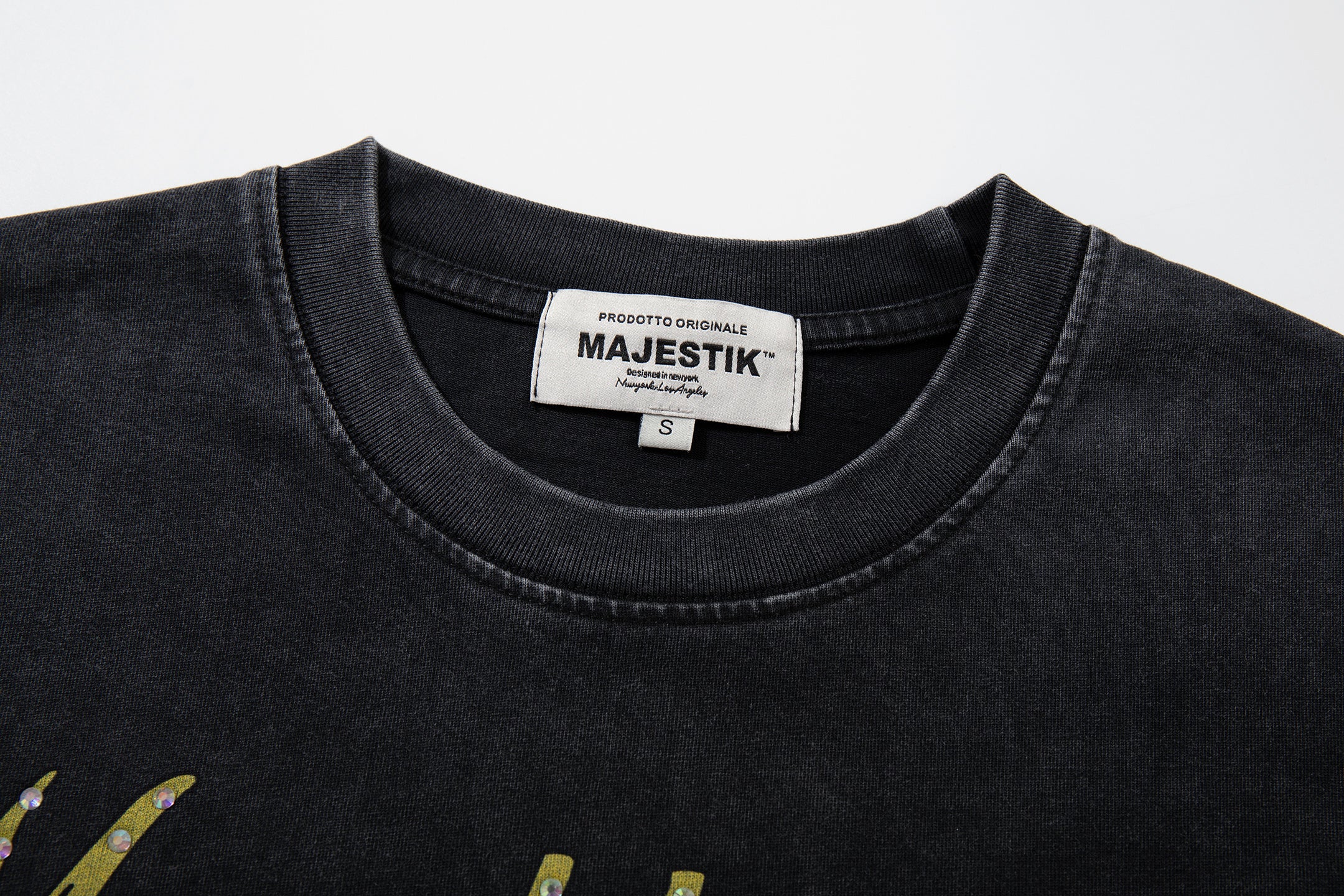 MAJESTIK Fire Dept City Street Vintage Double‑Sided T‑Shirt