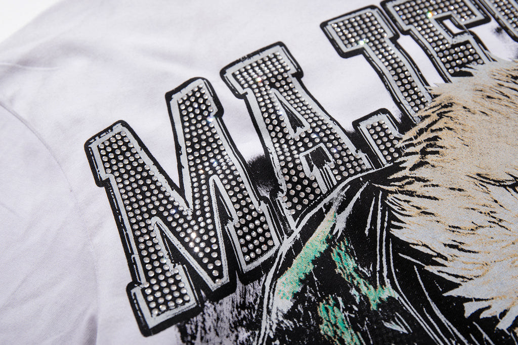 MAJESTIK Eagle Football Double‑Sided Vintage T‑Shirt